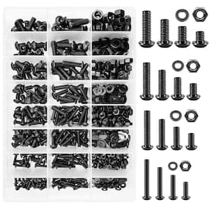 900-Piece Metric Screw Assortment Kit, M3 M4 M5 M6 Bolts Nuts & Flat Washers