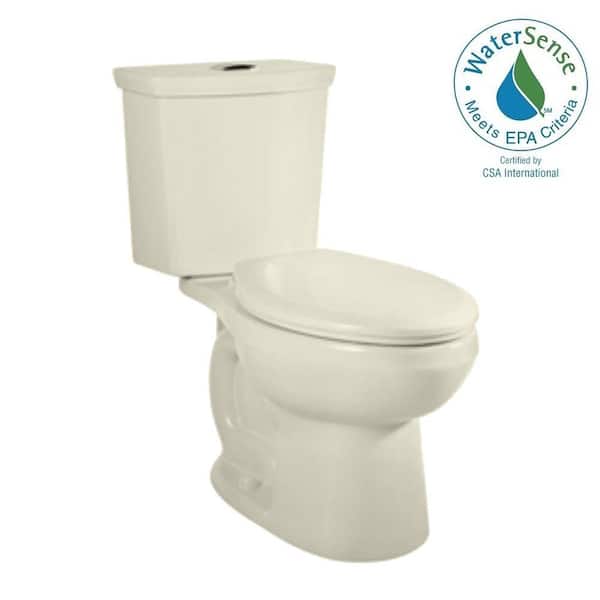 American Standard H2Option Siphonic 2-piece Dual Flush Elongated Toilet in Linen