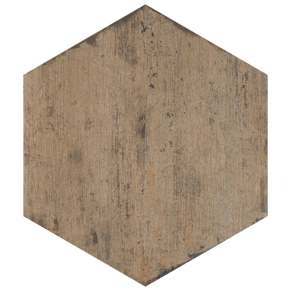 Retro Hex Terra 7 in. x 8 in. Porcelain Floor and Wall Take Home Tile Sample price history on PriceWatchPro