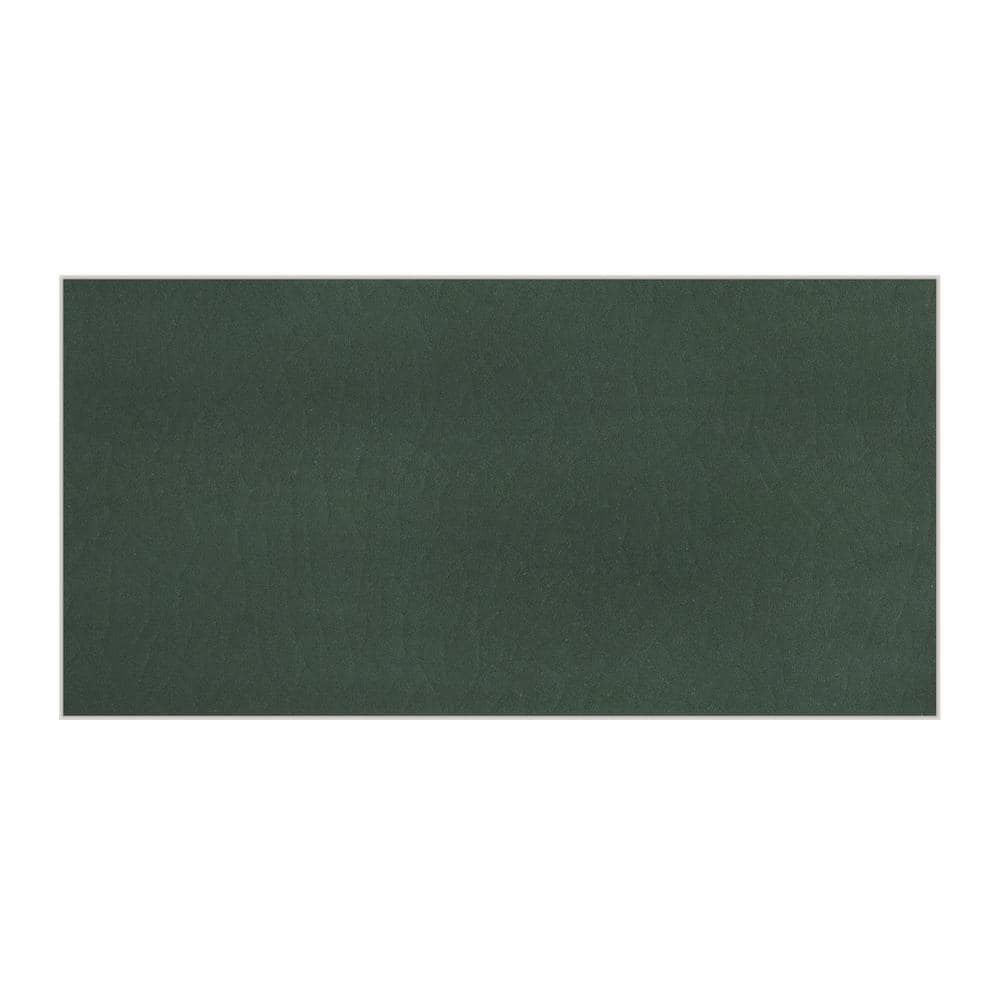 Green Stone Composite Peel and Stick Subway Wall Tiles