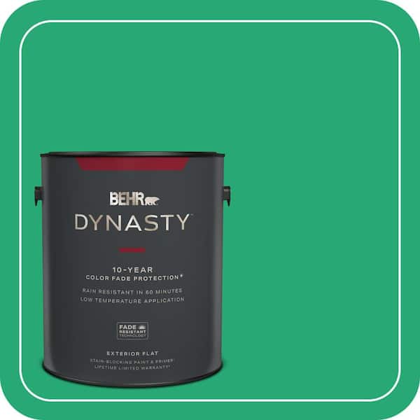 BEHR DYNASTY 1 gal. #470B-5 Garden Medley Flat Exterior Stain-Blocking Paint & Primer