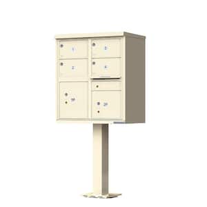 1570 Series 4-Large Mailboxes, 1-Outgoing, 2-Parcel Lockers, Vital Cluster Box Unit