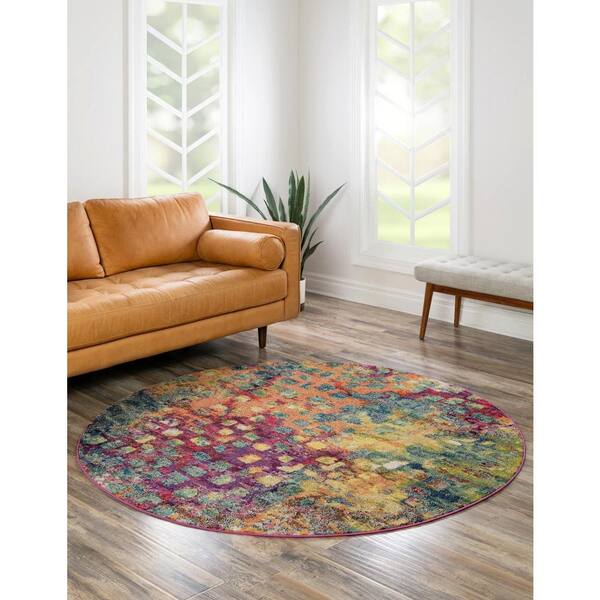 Jardin Ivy Multi 10' 0 x 10' 0 Round Rug