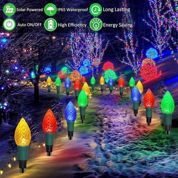 Solar C9 Strawberry Garden Stake Lights, 8.5