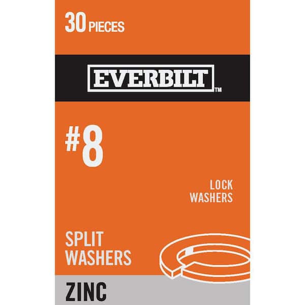 Everbilt #8 Zinc Plated Lock Washer (30-Pack)