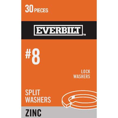 #8 Zinc Plated Lock Washer (30-Pack)