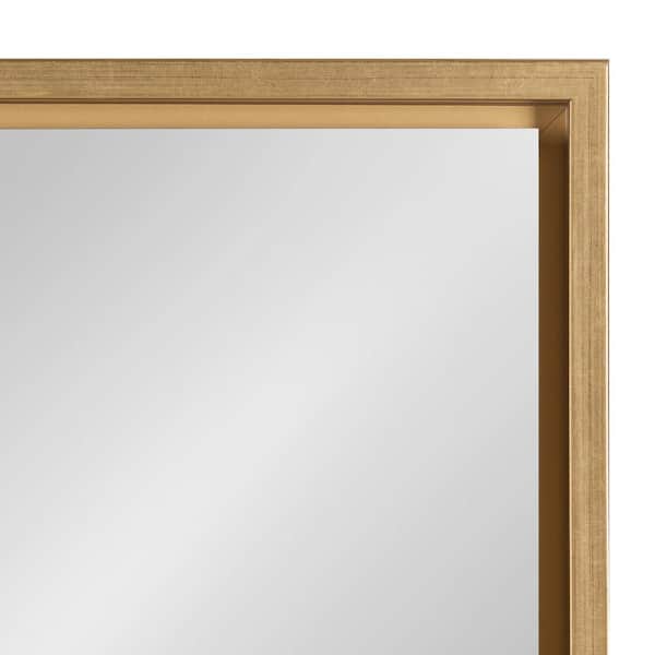 Kate and Laurel Alysia Rectangle White Mirror 212946 - The Home Depot