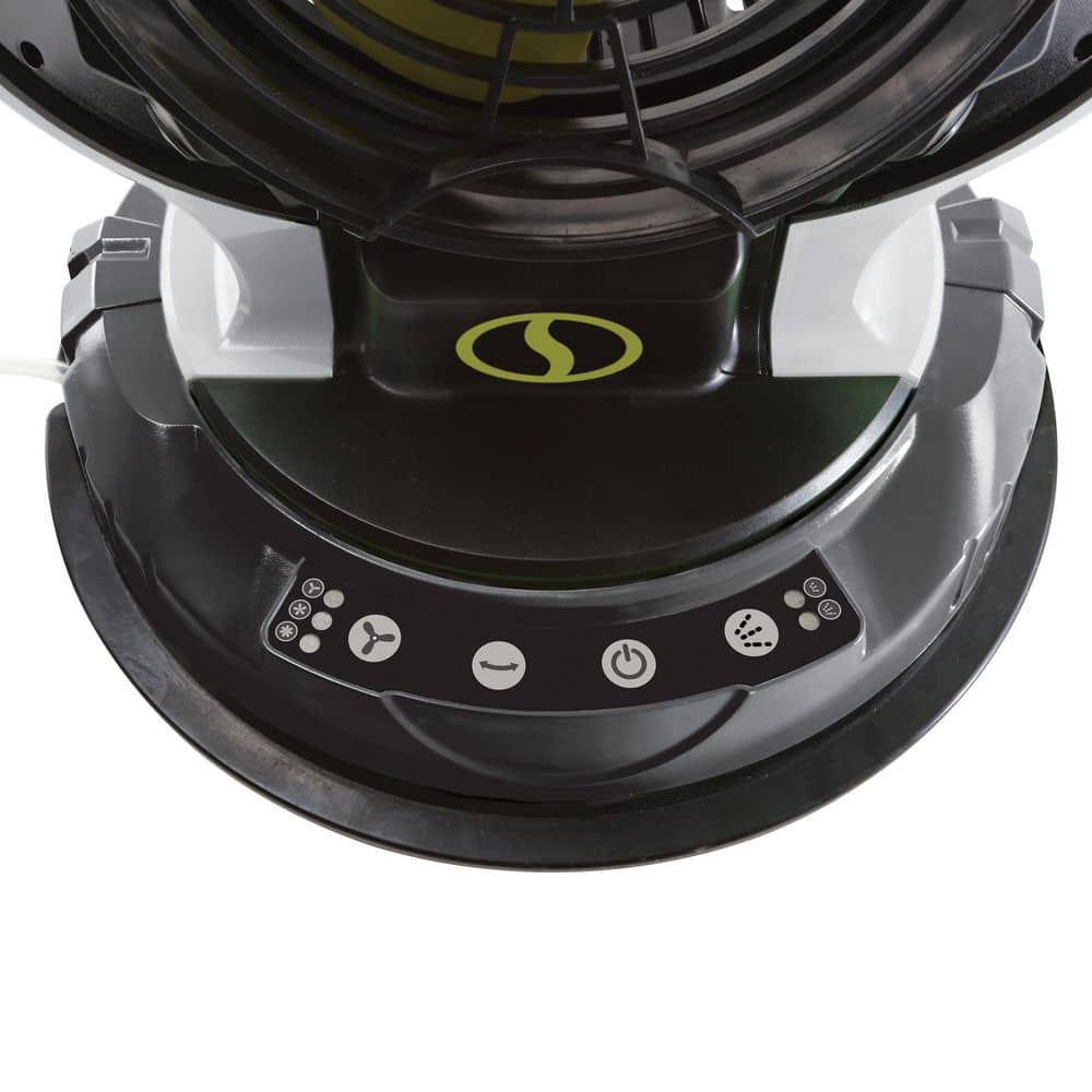 Black and Gray Portable Cordless Misting Fan with 6-Gallon Bucket