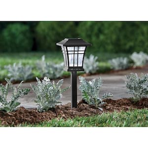 4 Outdoor Garden Black Hanging Solar Landscape Lantern Lights 5 LEDs 