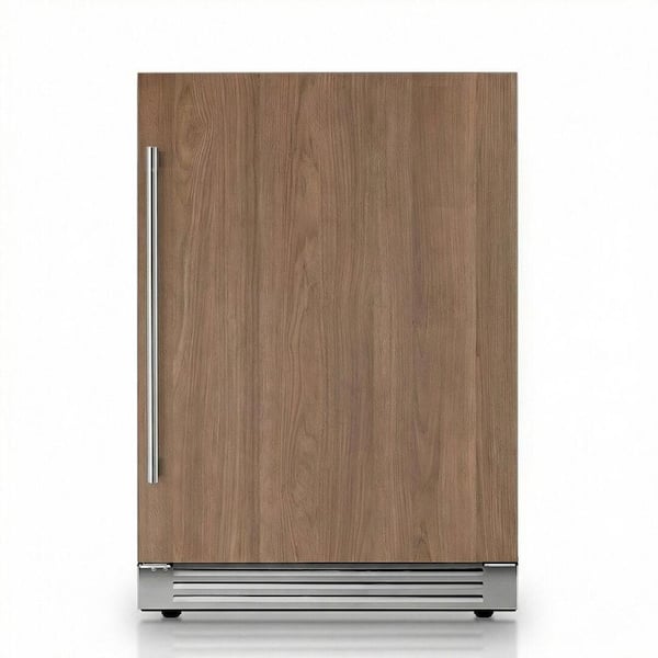 24 in. Dual Zone 52-Bottle Built-In Panel Ready Wine Cooler Panel Ready Refrigerator in Stainless Steel (Right-Hinged)