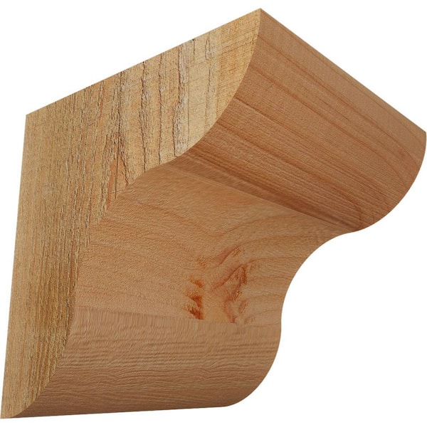6 in. x 6 in. x 6 in. Douglas Fir Carmel Rough Sawn Corbel
