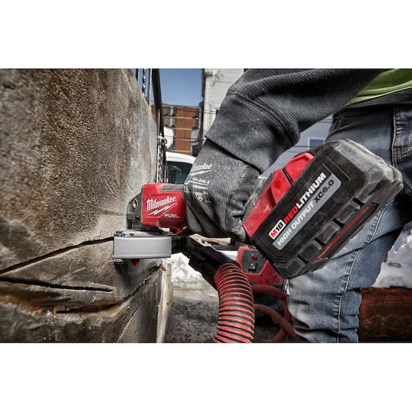 Milwaukee M18 FUEL 18V Lithium-Ion Brushless Cordless 4-1/2 in./6 in.  Grinder with Paddle Switch Kit and Two 6.0 Ah Battery 2980-22 - The Home  Depot