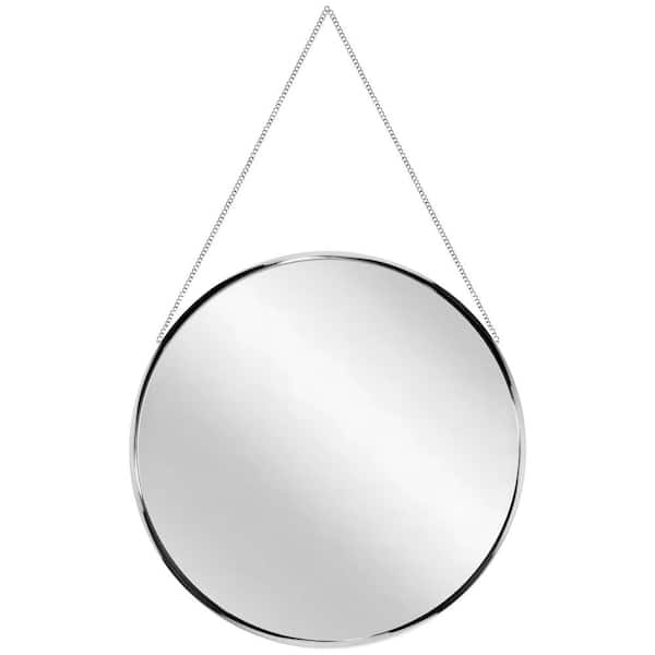 Infinity Instruments Franc 17.5 in. W x 17.5 in. H Wall Mirror - Chrome Plastic Frame