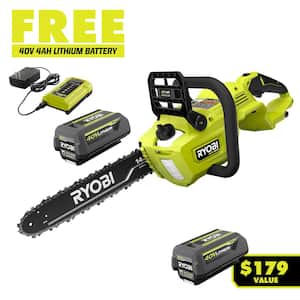 40V HP Brushless 14 in. Battery Chainsaw/Pole Saw with 4.0 Ah Battery and Charger