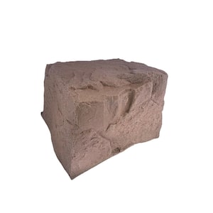 32 in. x 27 in. x 21 in. Medium Rock Cover for Concealing Buried Propane Tank Cover and Irrigation Manifolds in Burgundy