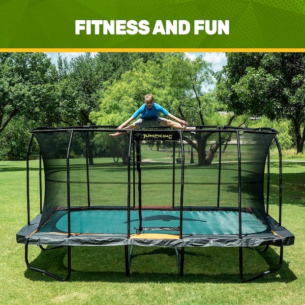 JUMPKING 10 ft. x 16 ft. Pro Rectangular Trampoline Version 2