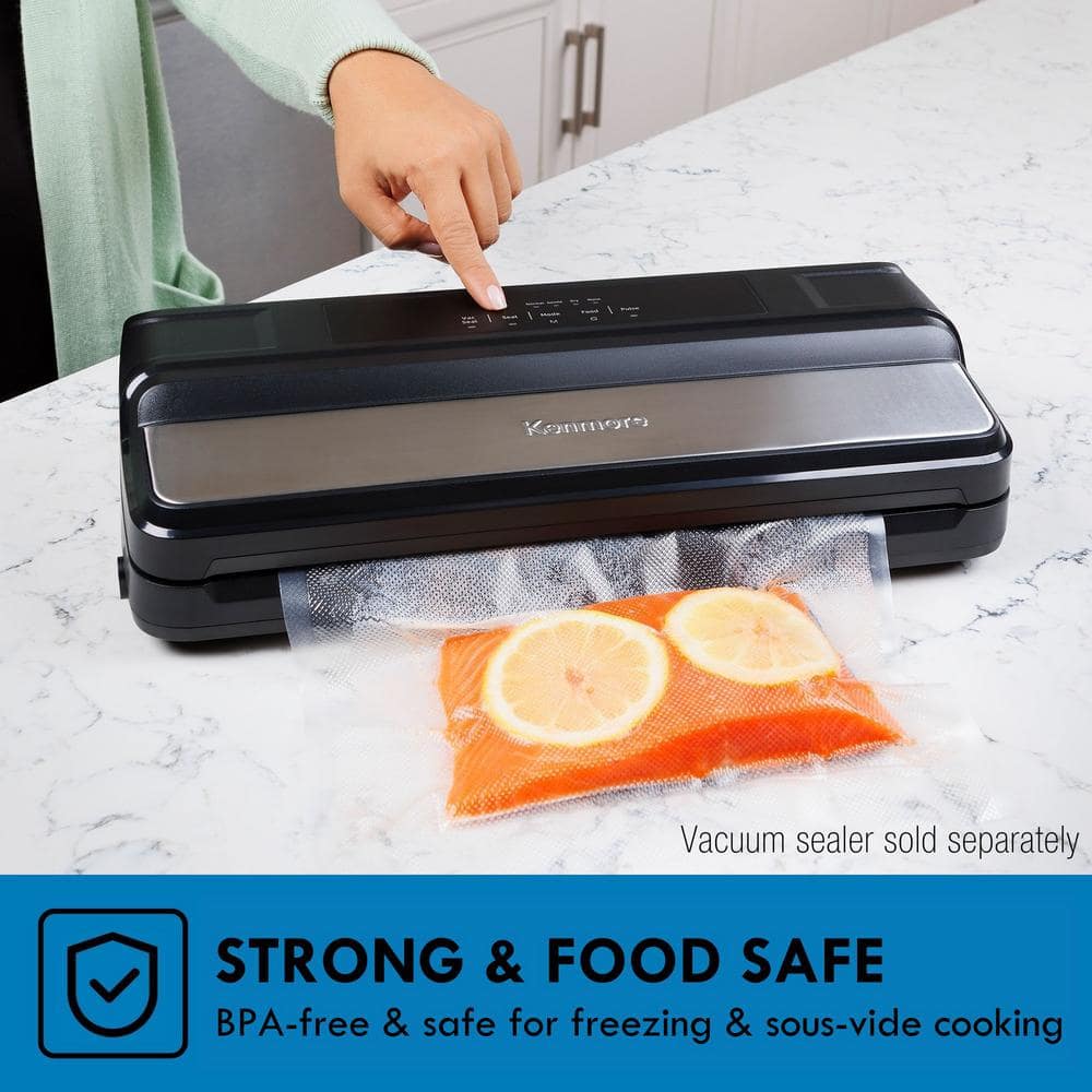 Kenmore Heavy Duty Clear Vacuum Sealer Bags and Rolls Variety Pack
