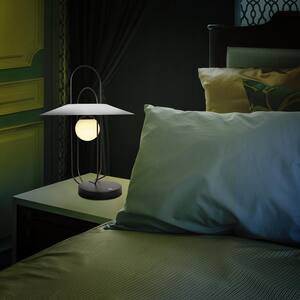Lyra 24.25 in. Black Indoor Integrated LED Table Lamp with 4-Way Touch Sensor for 3 Step Brightness Control