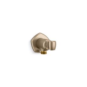 Occasion Wall-Mount Handshower Holder with Supply Elbow And Check Valve in Vibrant Brushed Bronze
