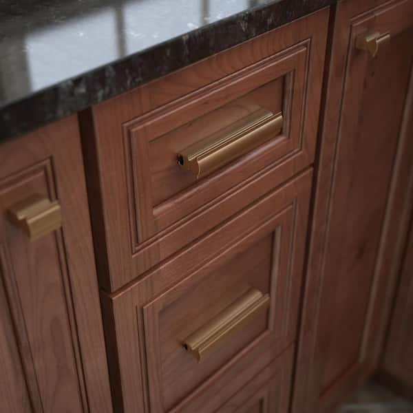 5-Pack Classic Curve Adjusta-Pulls Adjustable 1 to 4 in. (25-102 mm) Classic Champagne Bronze Cabinet Drawer Pulls