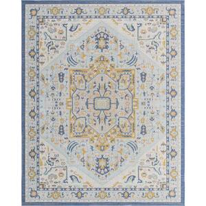 Whitney Milano Sky Blue 7 ft. 10 in. x 10 ft. Area Rug