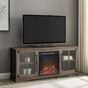 Ameriwood Nashville 47.24 in. Medium Brown Particle Board TV Stand Fits ...