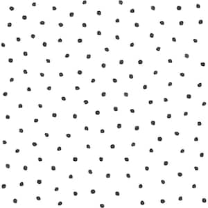 Black Pixie Dots Wallpaper Matte Non-Pasted Wallpaper Sample