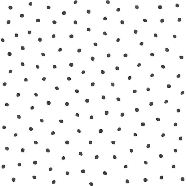 Chesapeake Black Pixie Dots Wallpaper Matte Non-Pasted Wallpaper Sample