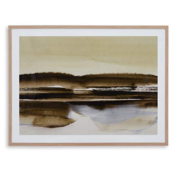 Signature DESIGN BY ASHLEY Hurrbrook Framed Abstract Art Print 30 in. x 40 in.