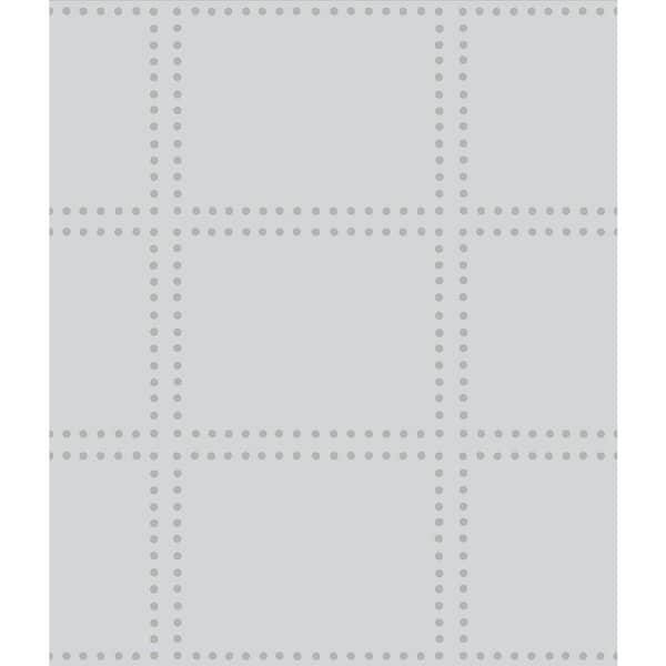 A-Street Prints Gridlock Light Grey Geometric Paper Strippable Roll Wallpaper (Covers 56.4 sq. ft.)