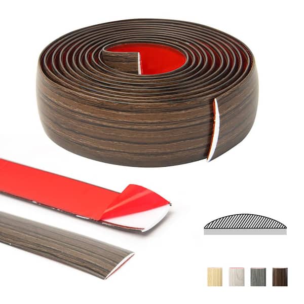 Floor Transition Strip Self Adhesive,PVC Carpet to Tile Flooring Transition  Strip,Vinyl Flexible Flooring Transition Strip for Carpet Threshold