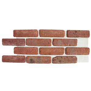 Brickwebb Boston Mill Thin Brick Sheets - Flats (Box of 5 Sheets) - 28 in. x 10.5 in. (8.7 sq. ft.)