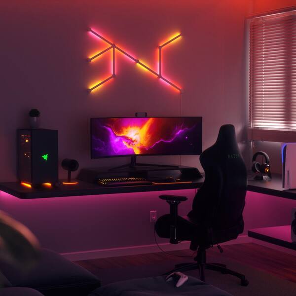 Nanoleaf Lines Smarter Kit Multi-Color Modular Backlit LED Wall