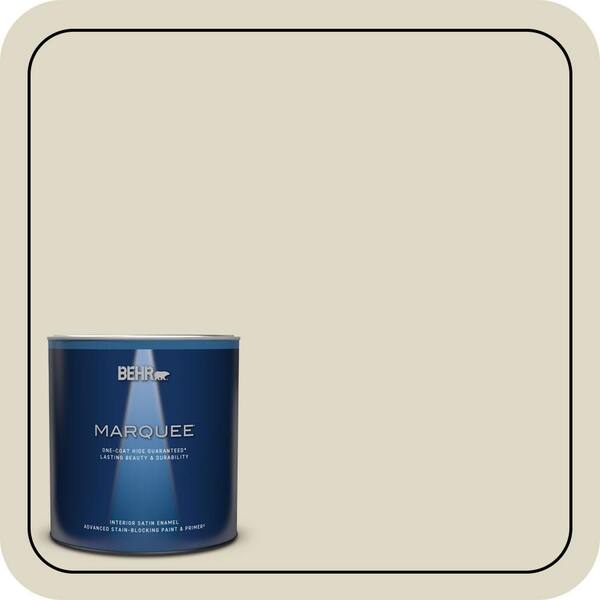 BEHR MARQUEE 1 qt. Home Decorators Collection #HDC-WR15-1 Zero Degrees Satin Enamel Interior Paint & Primer