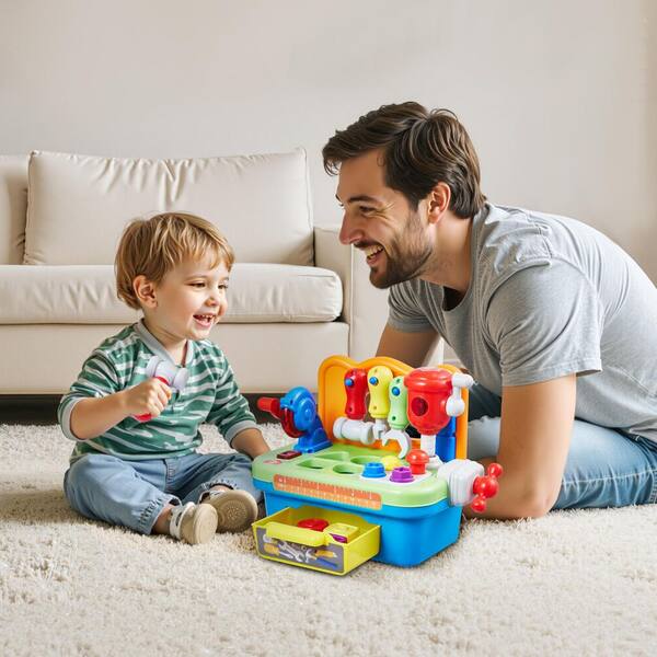 VEVOR Musical Workbench Toy, Sounds & Lights, Musical
