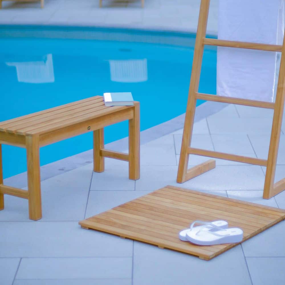 ARB 36" x 36" Natural Teak Shower Mat