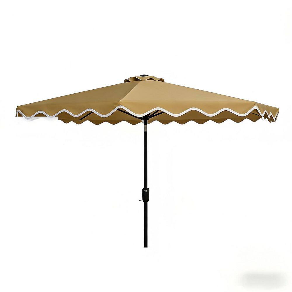 10 ft. Miro Market Outdoor Patio Umbrella in Khaki with Crank Lift System for Garden Beach Patio (without Base) price history on PriceWatchPro