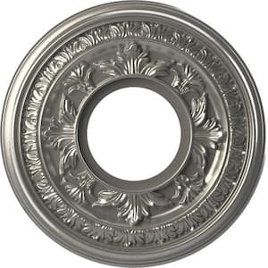 10 in. O.D. x 3-1/2 in. I.D. x 3/4 in. P Baltimore Thermoformed PVC Ceiling Medallion in Aged Dark Steel