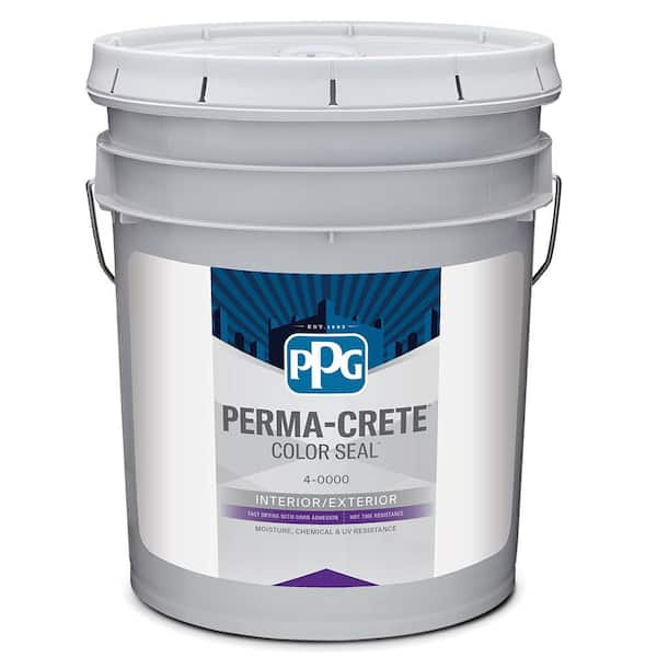 Perma-Crete Color Seal 5 gal. PPG1102-4 Prairie Dust Satin Interior/Exterior  Concrete Stain PPG1102-4PC-5SA - The Home Depot