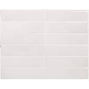 Morocco Essaouira White 11.43 in. x 9 in. Vinyl Peel and Stick Tile (2.84 sq. ft./ 4-Pack)