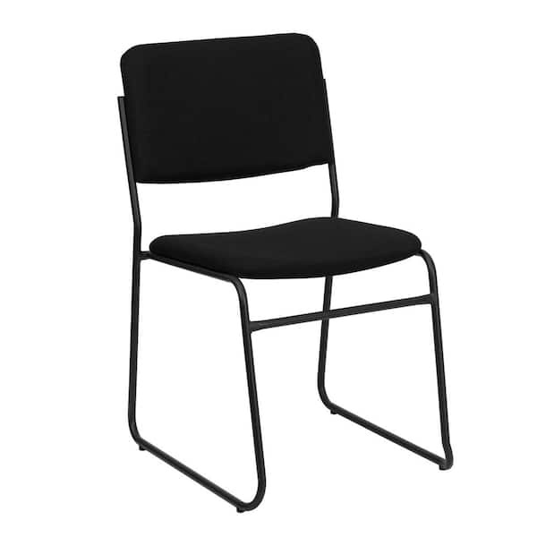 Fabric Stackable Chair in Black