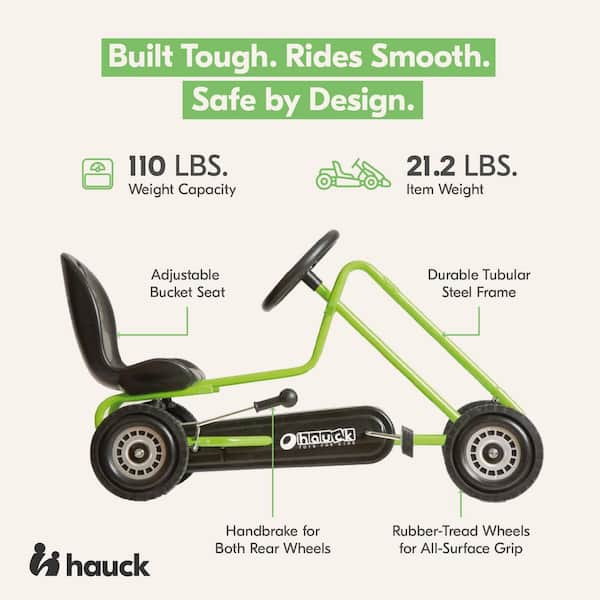 Lightning Ergonomic Pedal Ride On Go Kart Toys for Boys and Girls