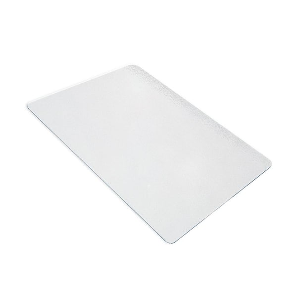 P-Tex Clear 48 in. x 60 in. Vinyl Anti-Microbial Rectangular Indoor Pet Station Mat for Hard Floor