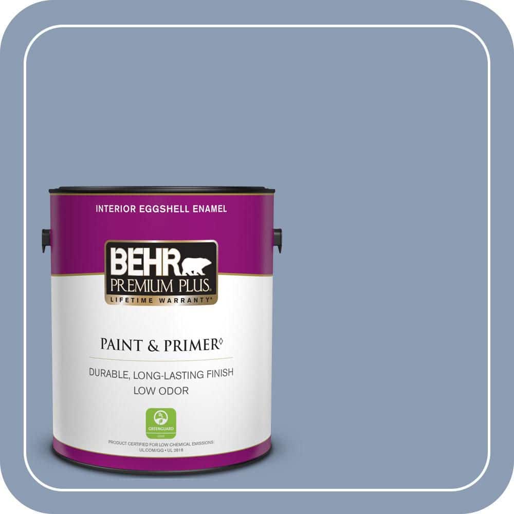 1 gal. #PMD-72 Periwinkle Dusk Eggshell Enamel Low Odor Interior Paint & Primer price history on PriceWatchPro