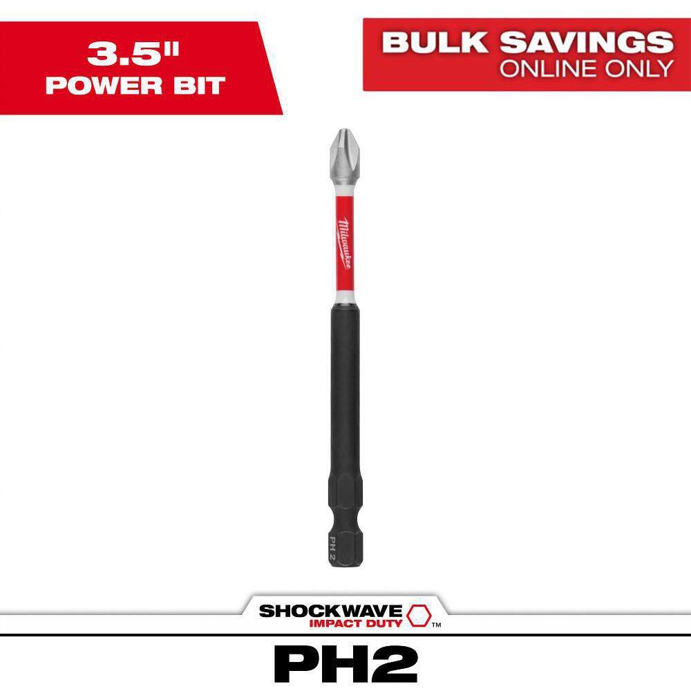 SHOCKWAVE Impact Duty 3-1/2 in. Phillips #2 Alloy Steel Screw Driver Bit (1-Pack) price history on PriceWatchPro