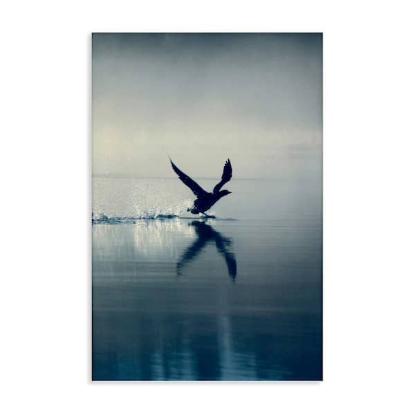 Stupell Industries Splashing Bird on Water by Incado Unframed Animal Graphic Art Print 30 in. x 20 in.