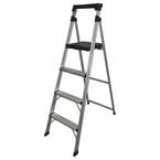 4-Step Aluminum Ultra-Light Step Stool Ladder with 225 lb. Load Capacity-DISCONTINUED