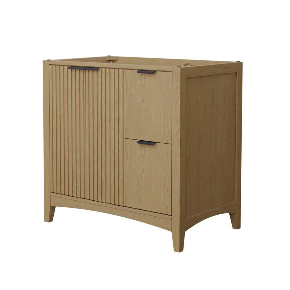 Palmilla 35.25 in. Bath Vanity Cabinet without Top in Natural Oak Assembled price history on PriceWatchPro
