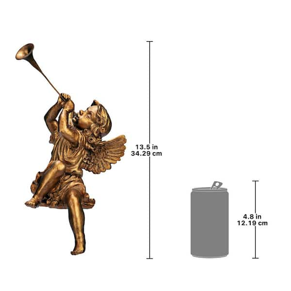 Design Toscano 13.5 in. H Trumpeting Angels of St. Peters Square 