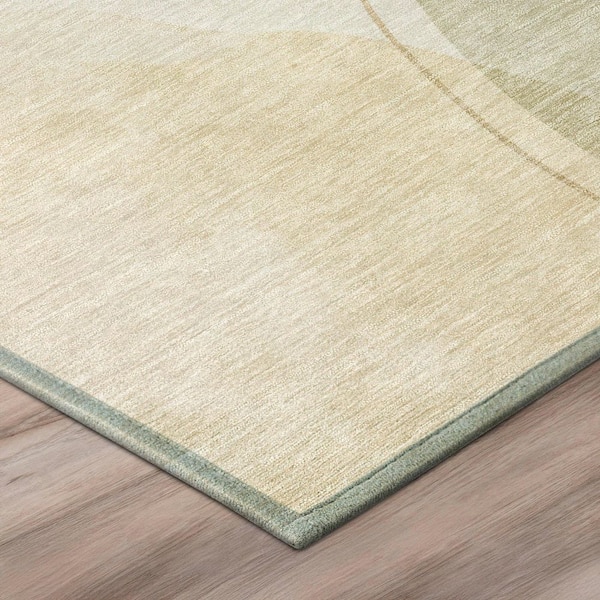 Chantille Machine Washable Indoor/Outdoor Abstract ACN3082 Wheat 3 ft. x 4 ft. Area Rug